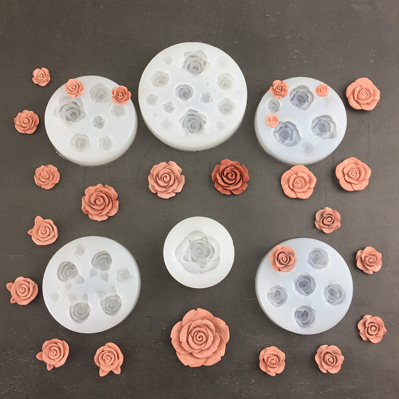 Soap Making Dish - 3d Rose Bloemvorm Blad Siliconen Mallen