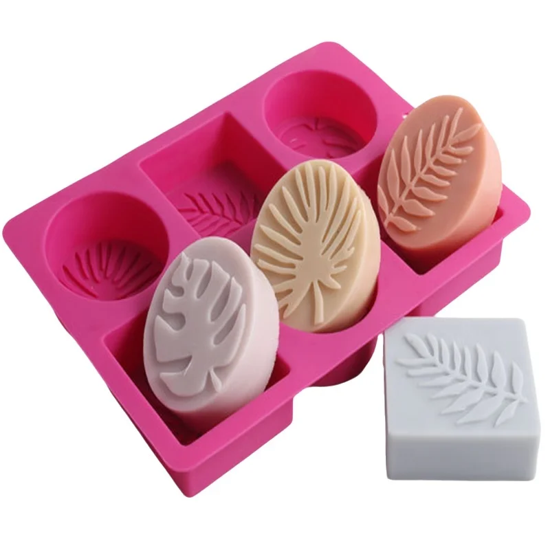 Soap Making Experiment - Ronde en vierkante blad siliconen zeep
