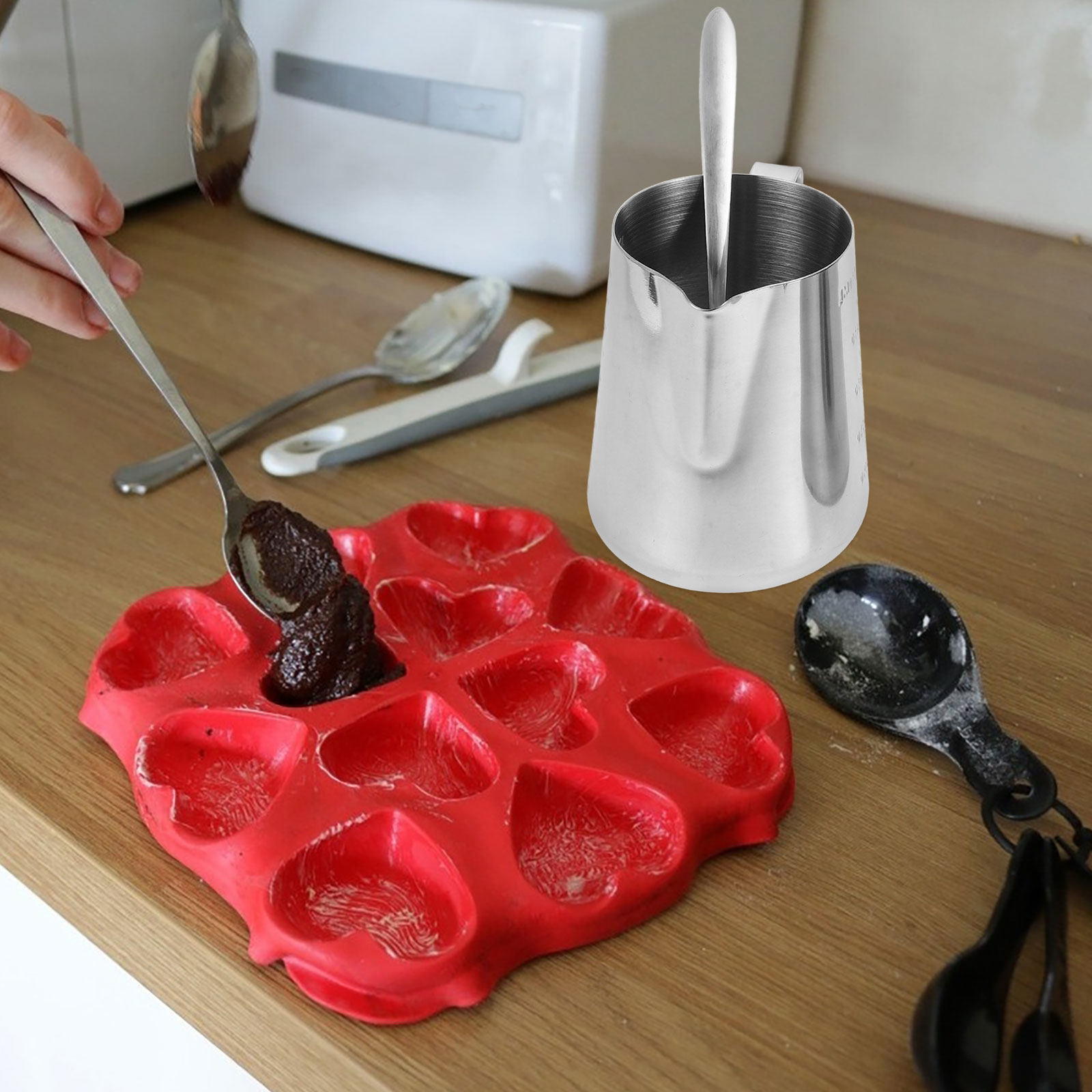 Quick Soap Making - 1Set Veelzijdige RVS Waxsmelt Pot Dubbele