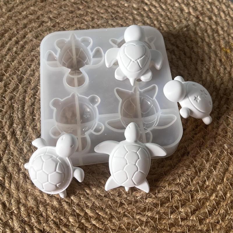 Soap Making Dish - Vier Schildpadden Gips Siliconen Mallen DIY