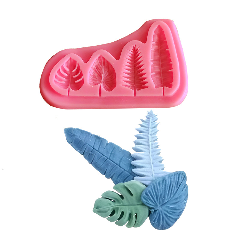 Soap Making Dish - Palmbladeren en schildpadblad siliconen mallen Fondant