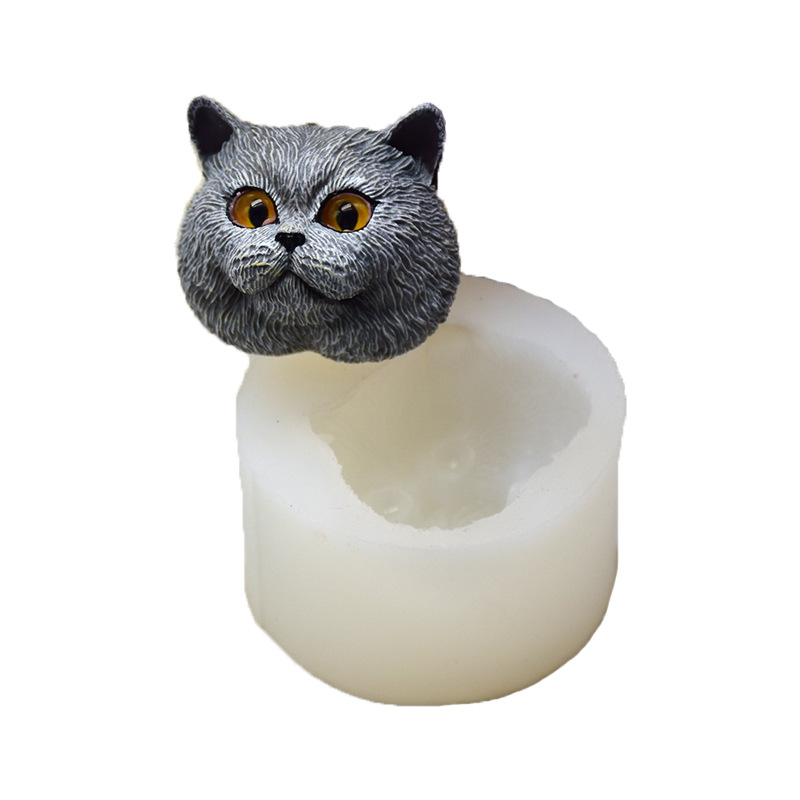 Soap Making Dish - Siliconen Mal Kortharige Kat Vormige Handgemaakte