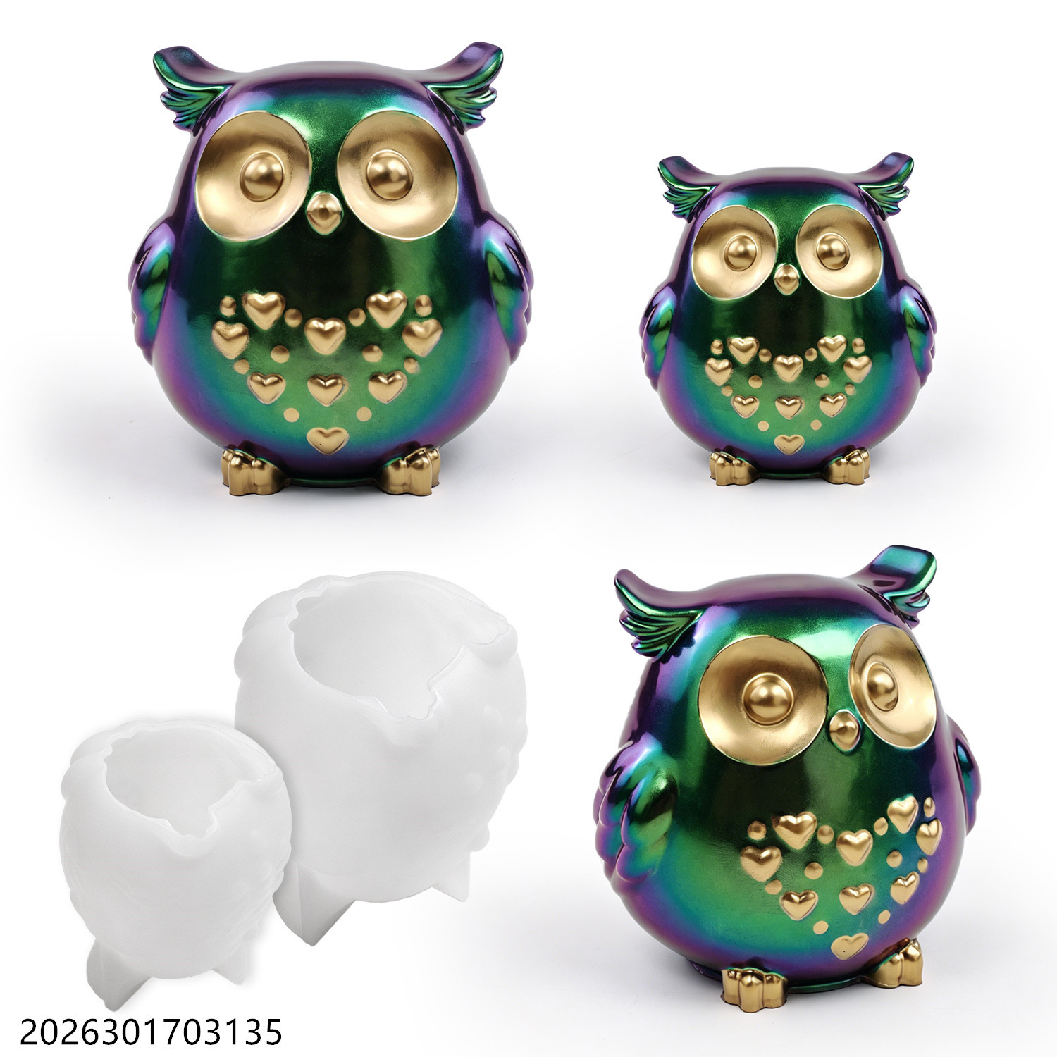 Soap Making Vendors - Uil siliconen mal 3D vogelvorm set
