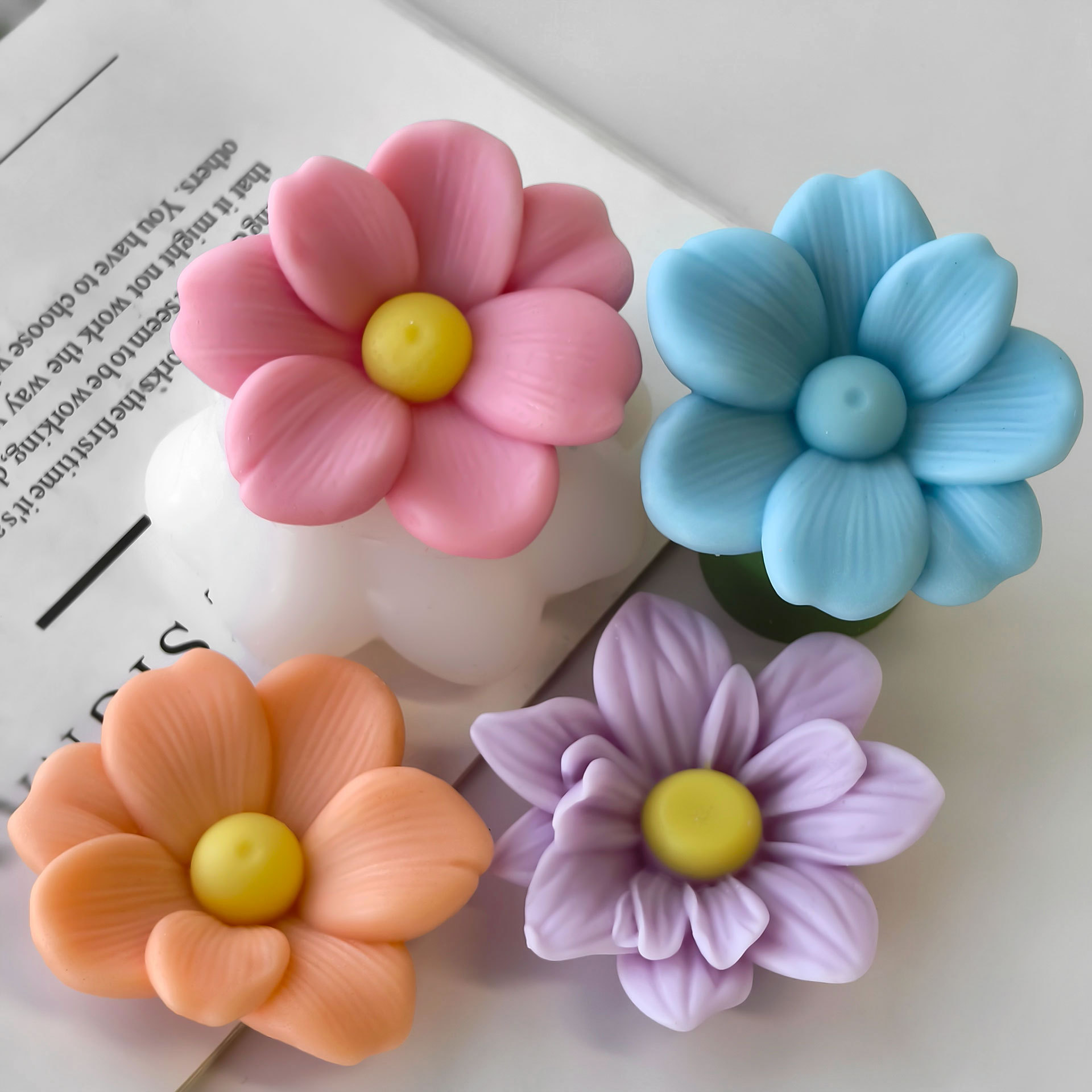 DIY bloemen aroma kaars silico - Soap Making Essentials recensie en prijs