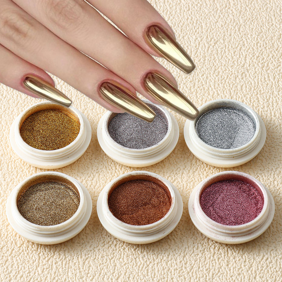 6pc goud metallic spiegel glit - Mica Powder Colorant recensie en prijs
