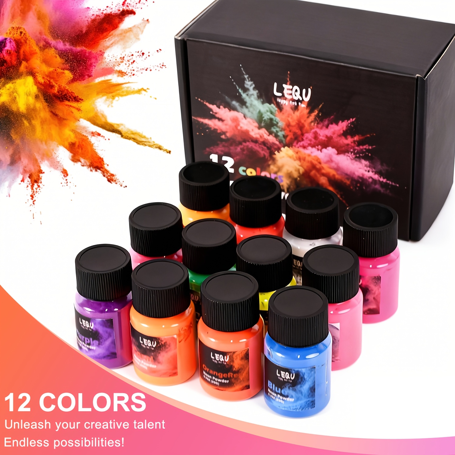 LEQU 12 Kleuren Neon Fluoresce - Soap Making Experiment recensie en prijs
