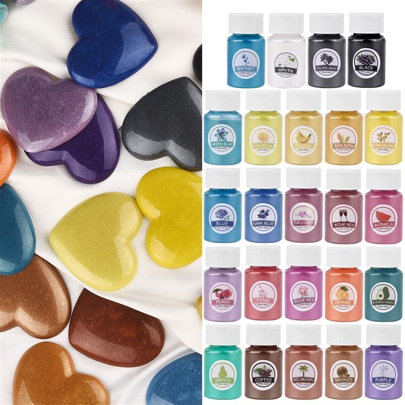 24 Kleuren Epoxyhars Dye Mica  - Mica Powder Colorant recensie en prijs