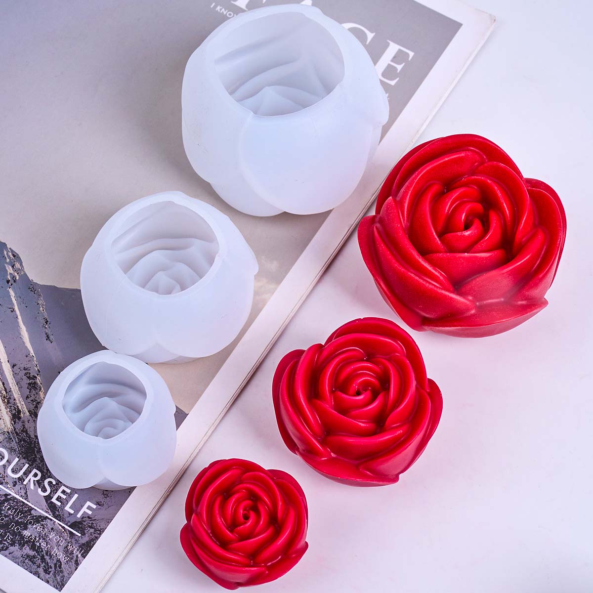 3D Bloemvorm Siliconen Kaars S - Soap Making Essentials recensie en prijs