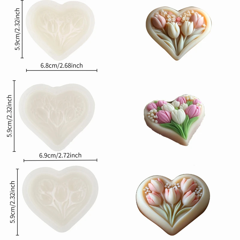 Siliconen mal voor hartvormige - Soap Making Experiment recensie en prijs